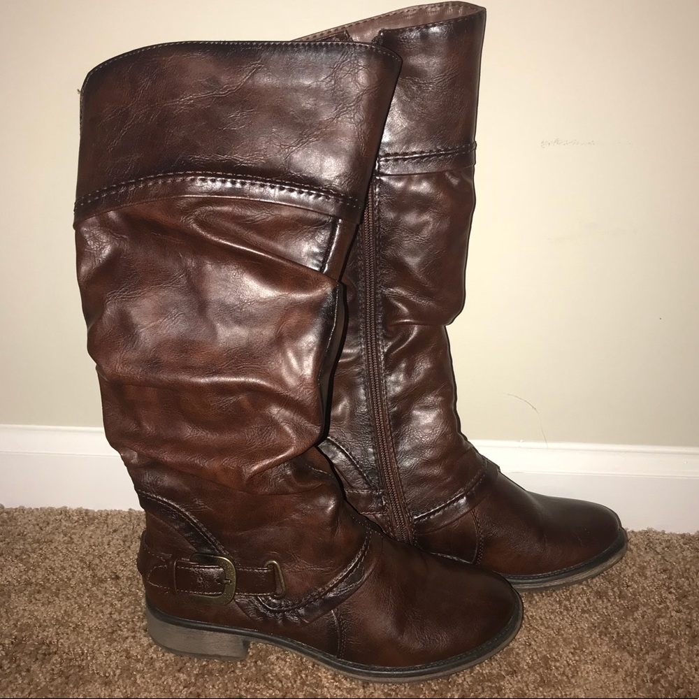 Bare Trap Leather Boots